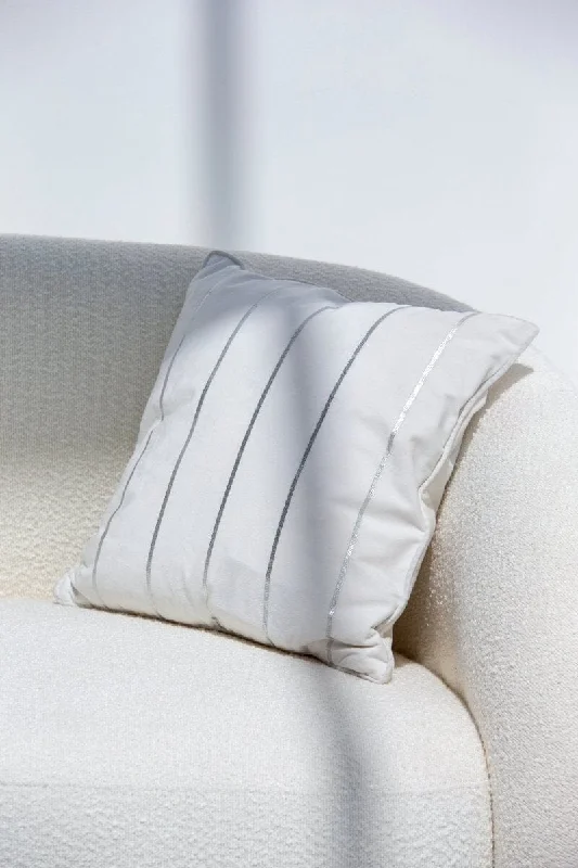 White Polyester Cushion Cover (45x45 CM)