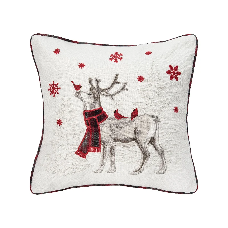 Frosty Deer Pillow