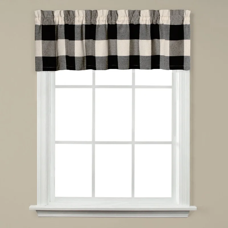 Grandin 13 Inch Valance in Black