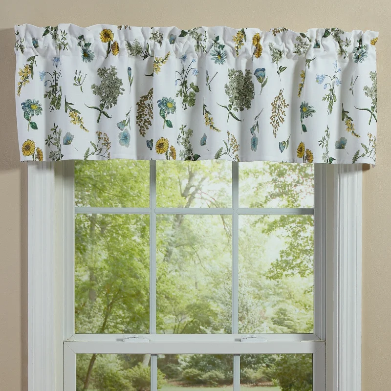 Flower Market Lined Valance 14" L Set of 2 Park Designs