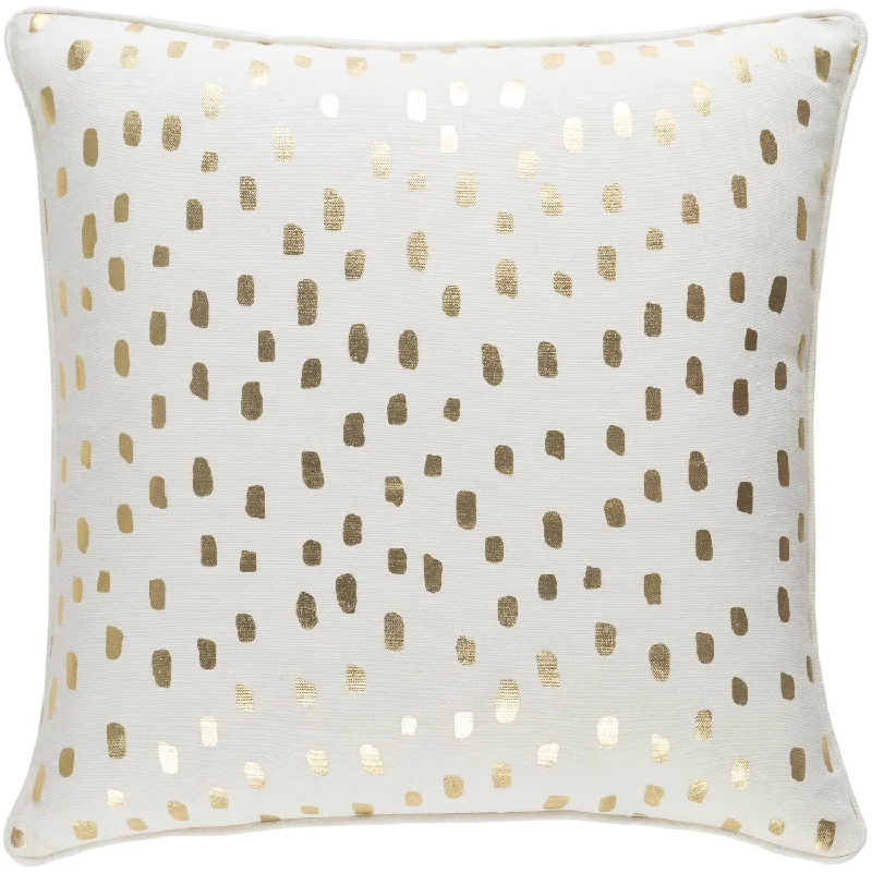 Glyph Pillow in Metallic Gold