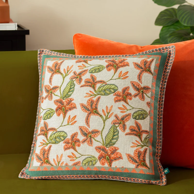 Zala Floral Tropical Cushion Multicolour