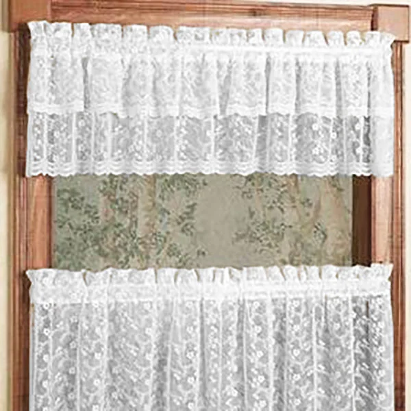 Priscilla White Lace Curtains 332