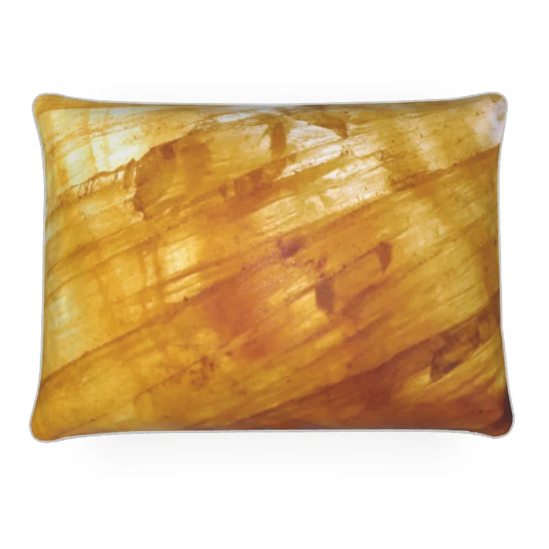 Crystal Therapy Luxurious Rectangle Sofa Velvet Cushion - Citrine