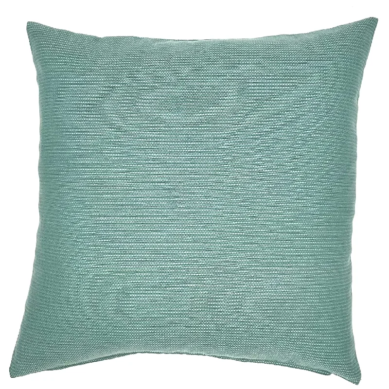 Teal Hippie Jacquard Throw Pillow Cover 20x20