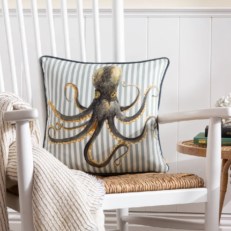 Salcombe Octopus Piped Cushion Multicolour