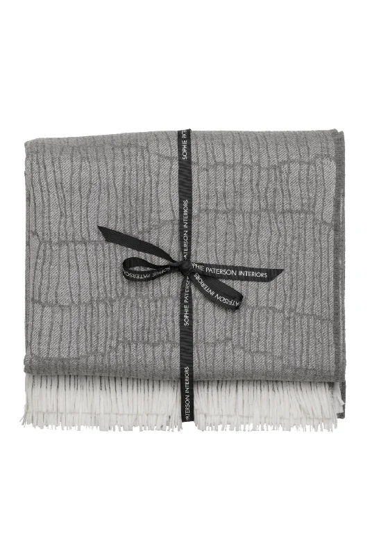 Merino Wool Trimmed Throw | Andrew Martin Canale