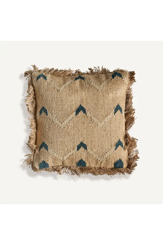 Fringed Jute Kilim Cushion | Vical Home Keith