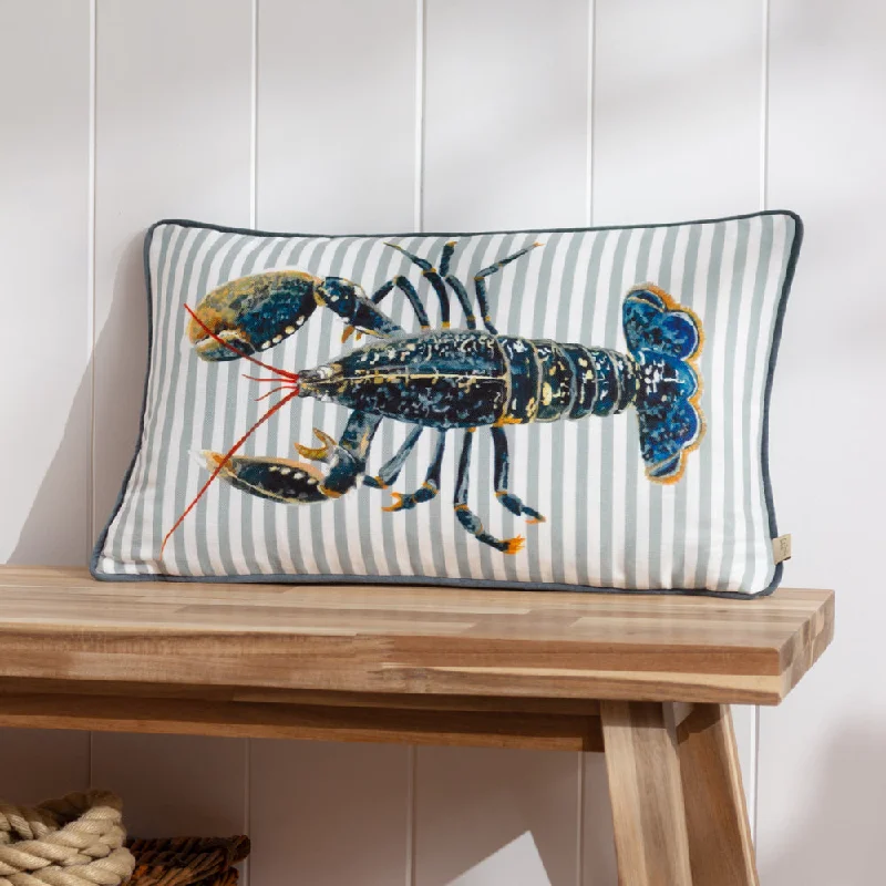 Salcombe Lobster Piped Cushion Multicolour