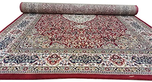 Tauhid Carpet - The Art Of Weaving With Device Of Tc Persian Carpet (Maroon, Wool And Wool Blend, 3 X 5 Feet)