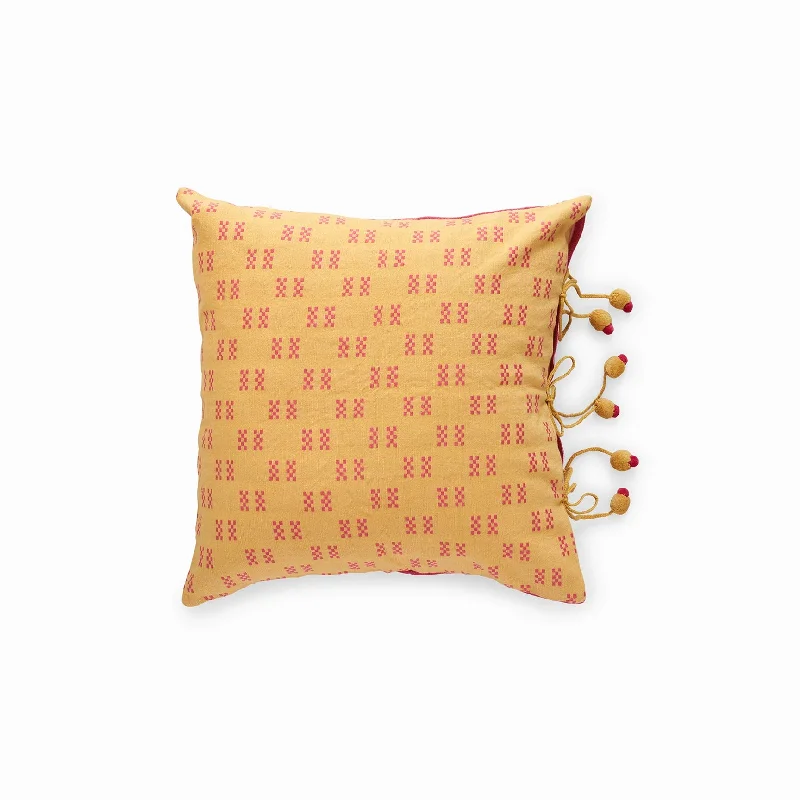 Ramya Cushion - Saffron Yellow