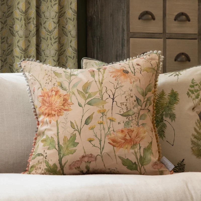 Delamere Printed Cushion Apricot