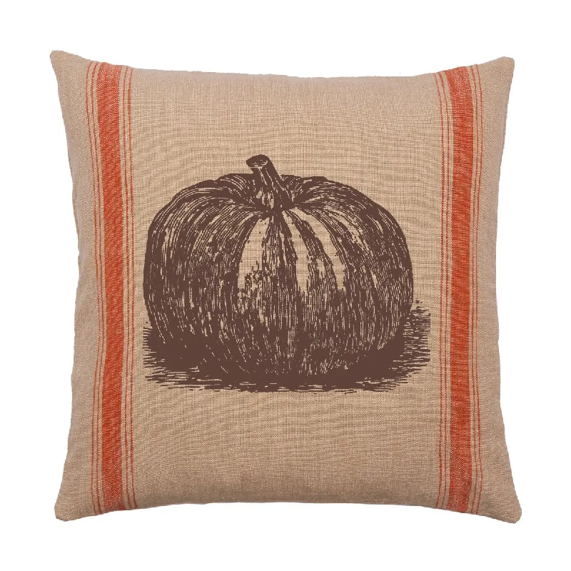 Pumpkin Feed Sack Decorative Pillow