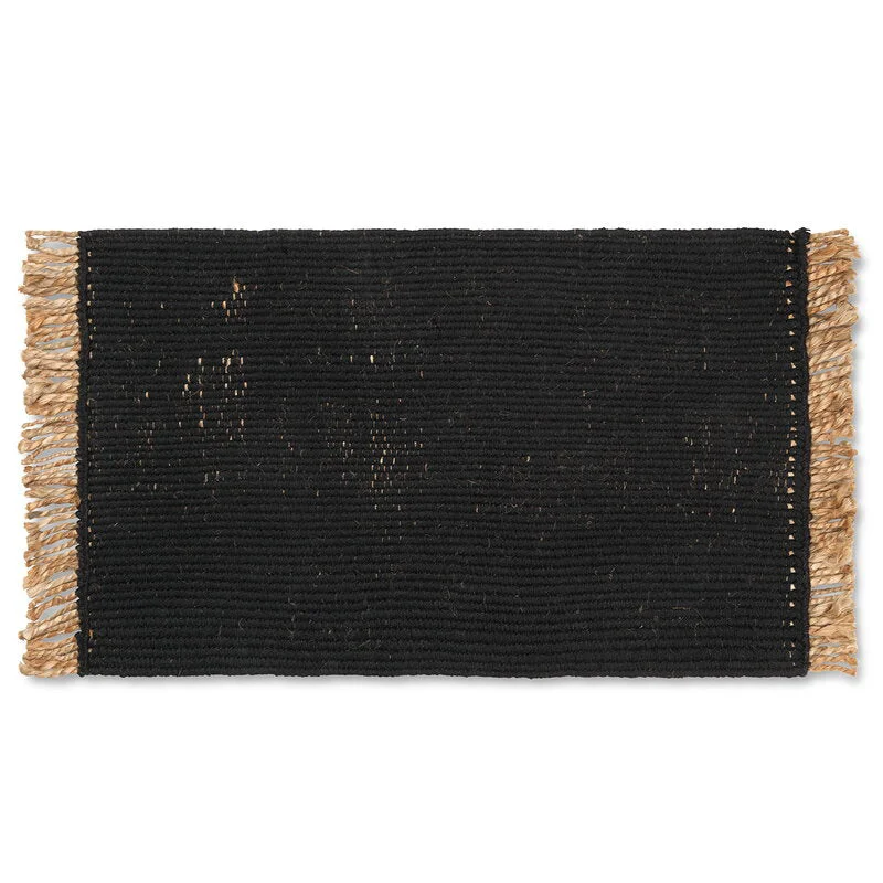 Block Mat, Black/Natural