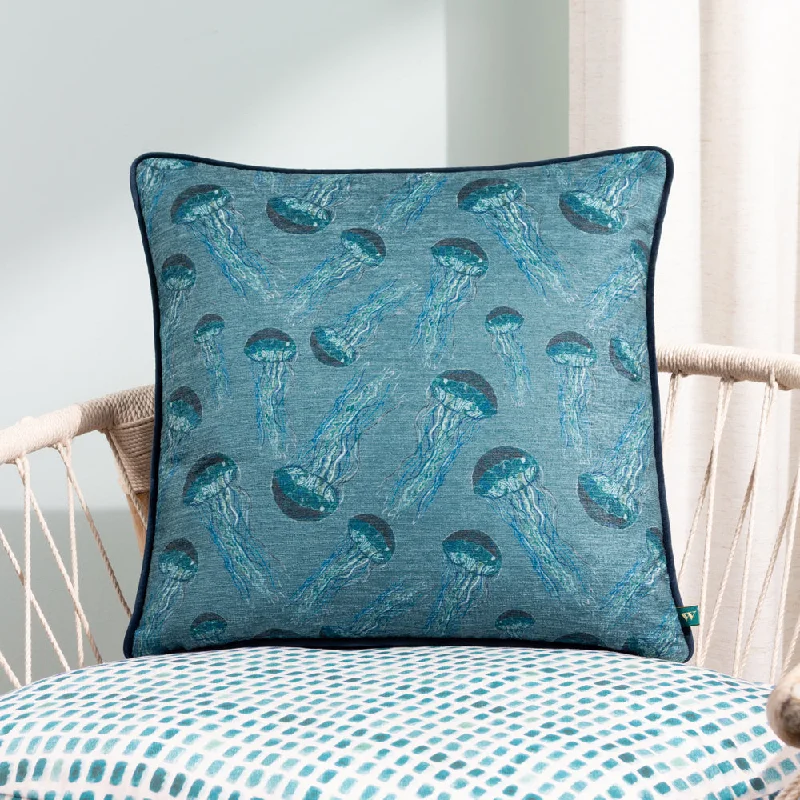 Abyss Jellyfish Cushion Petrol